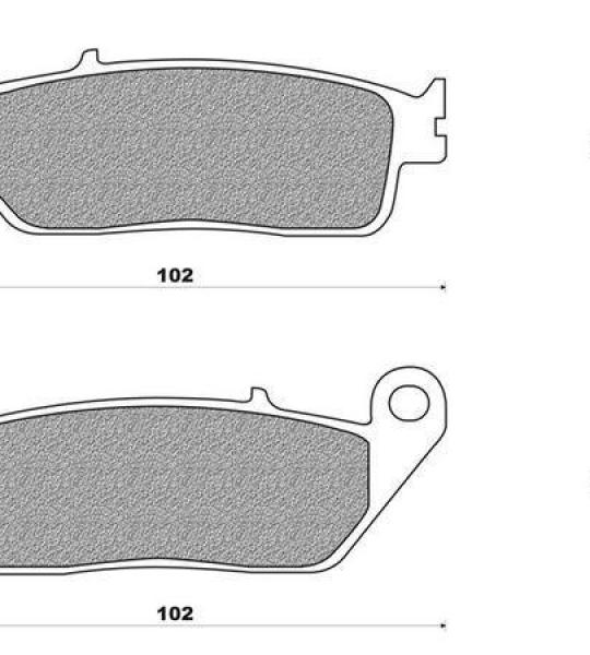 Coppia pasticche posteriore per Yamaha XV 1700 MT-01 dal '05