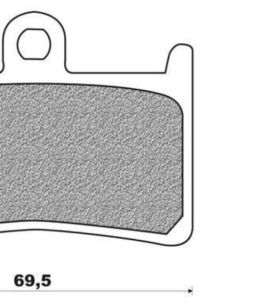 Coppia pasticche anteriore per Yamaha FZR 250 R, FZS 600 Fazer, XP 500