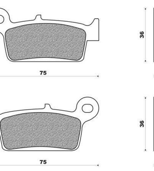 Coppia pasticche anteriore per Kymco Herosim 50, K12 50, KB 50/100, Yu