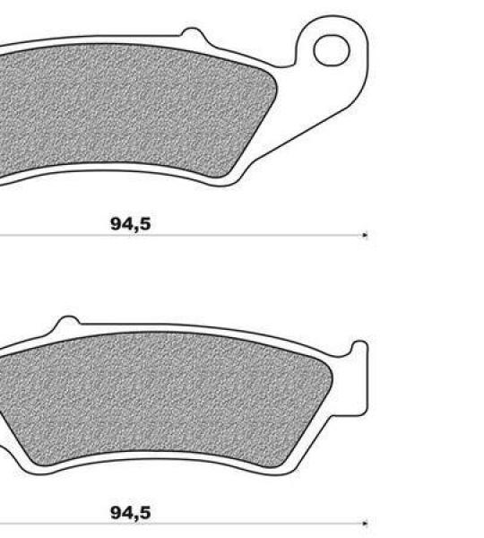 Coppia pasticche anteriori per Kawasaki KX 125 K2-K4, Suzuki RM 