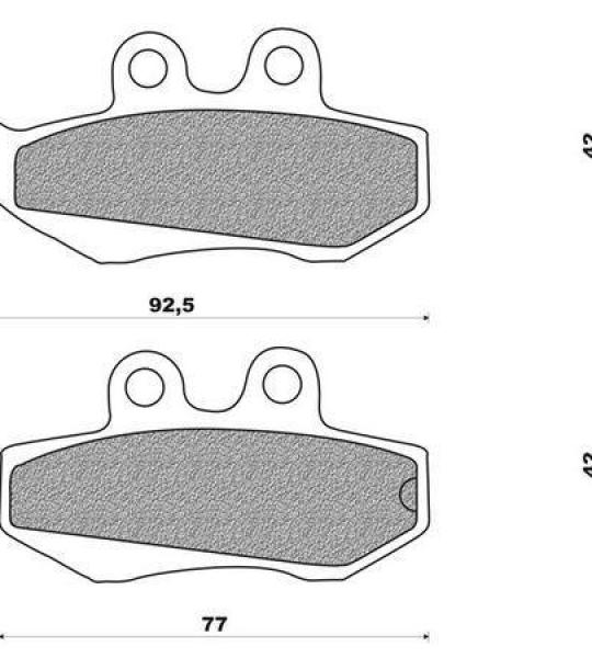 Coppia pasticche anteriore per Gilera Runner 125 fino al '99, Runner 1