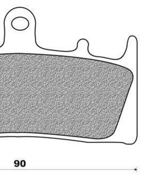 Coppia pasticche anteriore per Suzuki GSX R 750 W, GSX R 1000, GS 1200