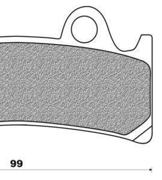 Coppia pasticche anteriore per Yamaha YZF 750 RR-SP '93/98, FZR 1000 R