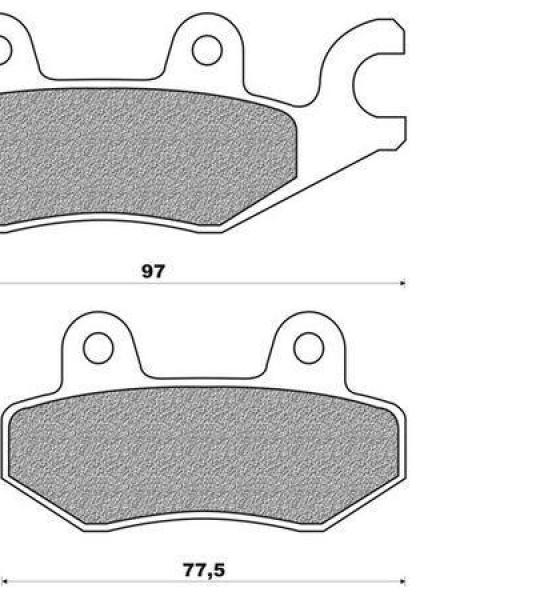 Coppia pasticche anteriore per Kymco People S 250 dal '06, People S 30