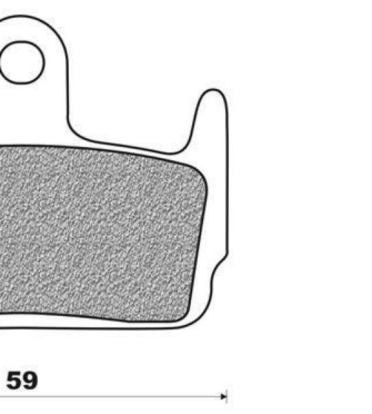 Coppia pasticche posteriore per Kymco Heroism 150, DD 50 Sniper