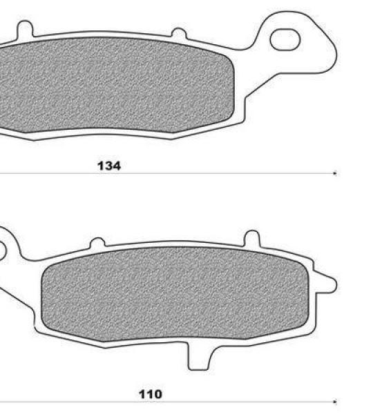 Coppia pasticche anteriori per Kawasaki VN 400 Classic, Suzuki G