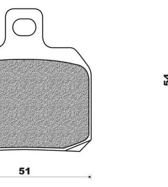 Coppia pasticche posteriori per Aprilia, Cagiva, Ducati,Derbi, L