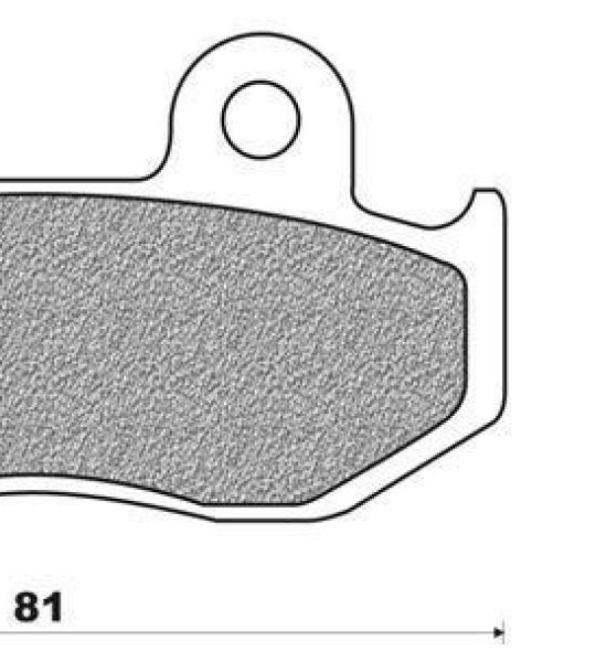 Coppia pasticche posteriore per Suzuki AN 250 Bourgman '96/01, AN 400