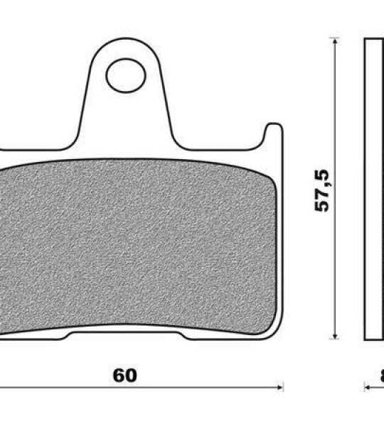 Coppia pasticche posteriore per Suzuki GSX R 1000 dal '04