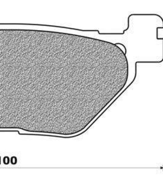 Coppia  pasticche posteriore per Yamaha TDM 900, FJR 1300-ABS