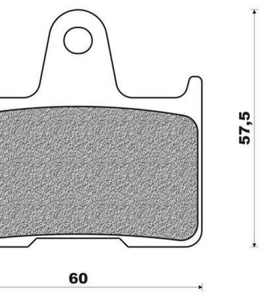 Coppia pasticche posteriore per Suzuki GSX-R 600, GSX R 1000, GSX 1400