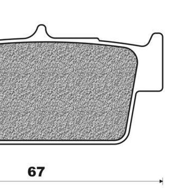 Coppia pasticche posteriore per Yamaha 250 F, Enduro 250 F, YZ 125/250