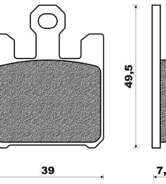 Coppia pasticche anteriore per Suzuki GSX R 1000 '03, M 1600 Intruder