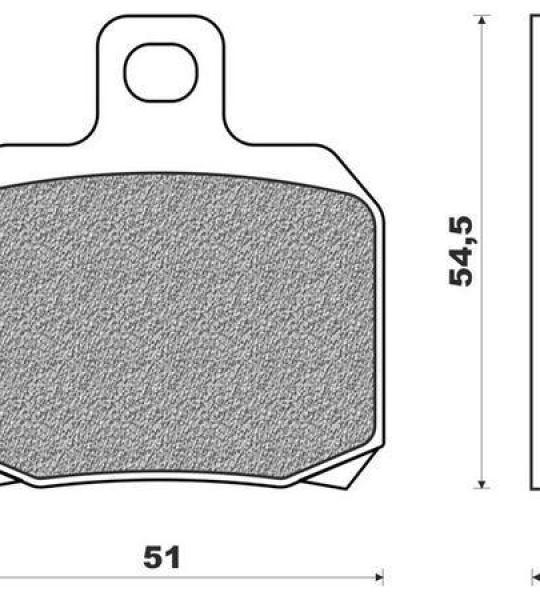 Coppia pasticche posteriore per Suzuki UH 125/150 Burgman '02/07