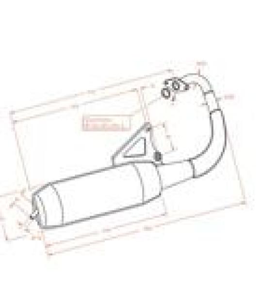 Silenziatore per Aprilia Amico dal '93 al 2003