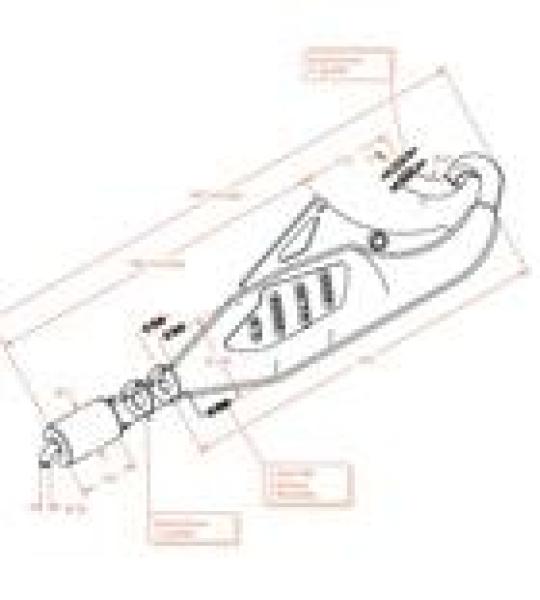 Silenziatore per Aprilia Rally 50, SR 50