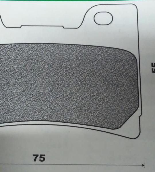 Coppia pasticche anteriori per Yamaha SRX 400, FZR 600 R,TDM 850