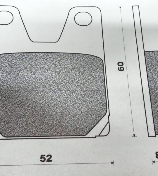 Coppia pasticche posteriori per Yamaha R1 1000, R7 750