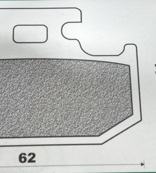 Coppia pasticche posteriori per Yamaha YZ,WR F 250/400, Suzuki R