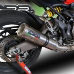 Scarico GPR compatibile con Ducati Monster 1200 S -R 2017-2021 - M3 Titanium Natural