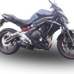 Scarico GPR compatibile con Kawasaki Er 6 N - F 2012-2016 - Furore Nero