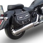 Scarico GPR compatibile con Yamaha Xvs 1300 Midnight Star 2006-2014 - Inox Oval Bomb
