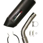 Scarico GPR compatibile con Kawasaki Versys 1000 I.E. 2019-2020 - Furore Evo4 Nero