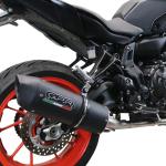 Scarico GPR compatibile con Yamaha R7 2021-2025 - Furore Nero