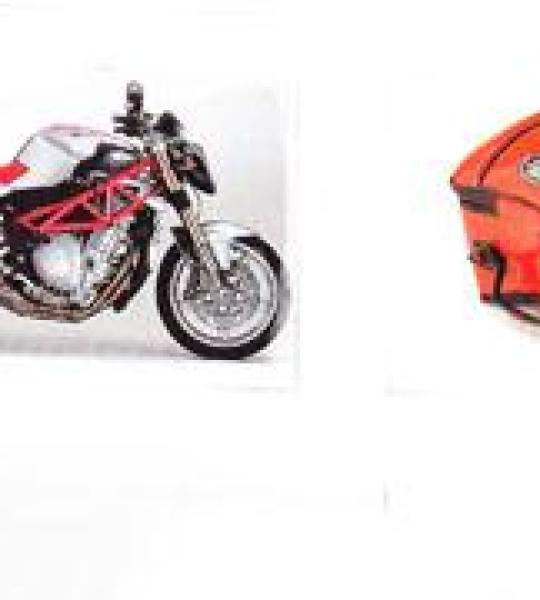 Borsa da sella antiacqua rossa per MV AGUSTA Brutale