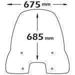 Parabrezza Classic Per Askoll Es1 - Es2 - Es3