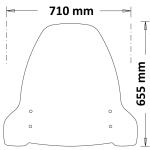 Parabrezza Classic Trasparente Per Segway E110 / 125 / 200S-Se / 300