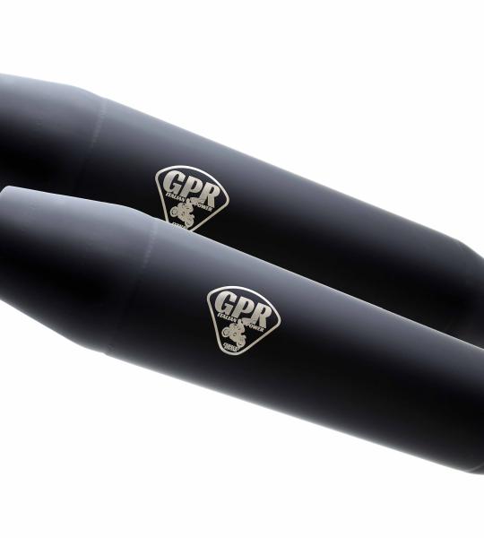 Scarico GPR compatibile con Ducati Sport Classic 1000 S -Gt -Poul Smart 2006-2010 - Deeptone Black Cafè Racer