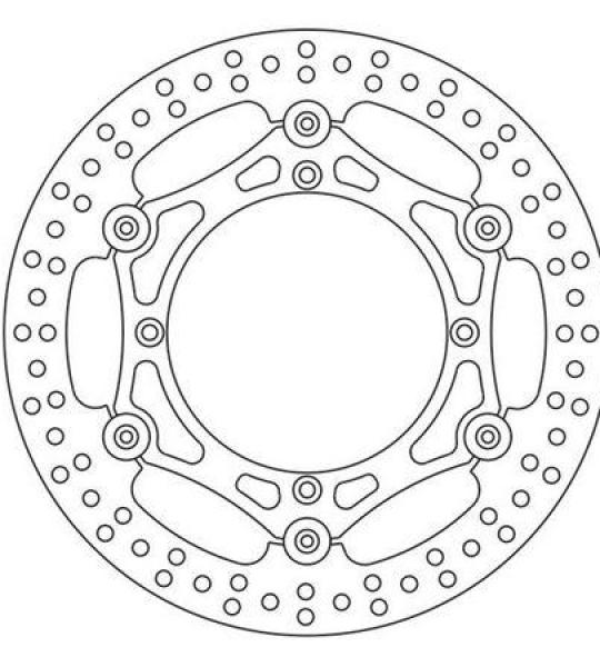 Disco freno anteriore flottante per Husqvarna CR 125 2000-2007, 