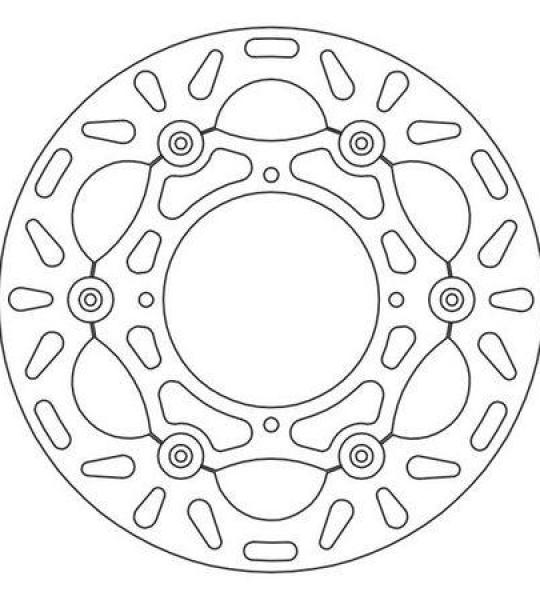 Disco freno anteriore flottante maggiorato da 240mm per KTM sinistro 6