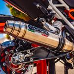 Scarico GPR compatibile con Ktm Duke 250 2017-2020 -  Deeptone Inox -  Scarico omologato -  silenziatore con db killer estraibile e raccordo specifico