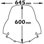 Parabrezza Media Protezione Per X-Max 125-250 2006>2009