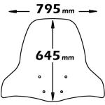 Parabrezza Classic Per Yamaha X-City 125-250 2006-2016