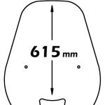 Parabrezza Media Protezione Per Kymco Dink 125 - 150 1997 - 2006