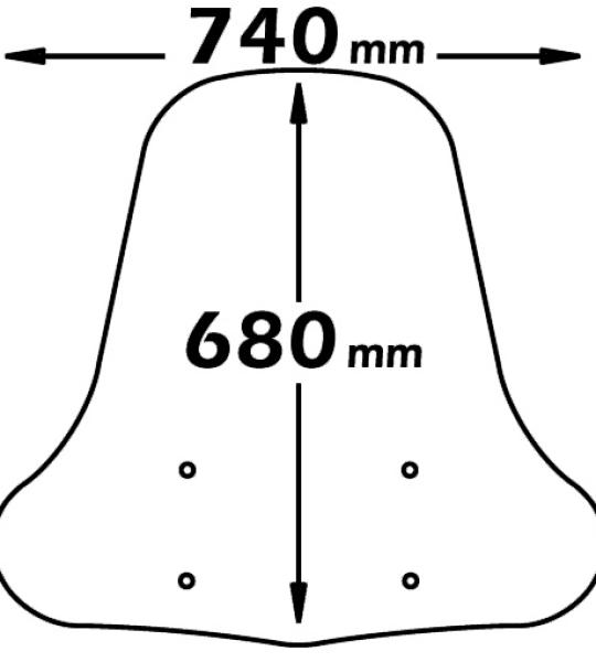 Parabrezza Media Protezione Sym - Mio 50-100-115