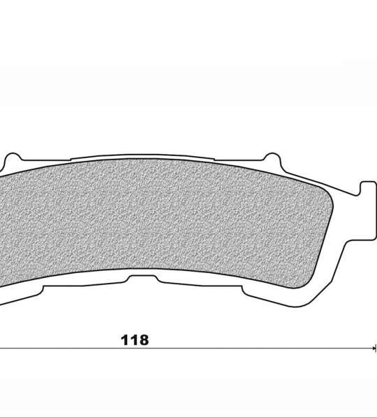 Coppia pasticche anteriori per Suzuki UX125, Bugman 125/200