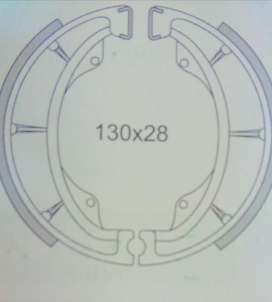 Coppia ganasce anteriori per Kawasaki KLX250-600-750, KLX e vari