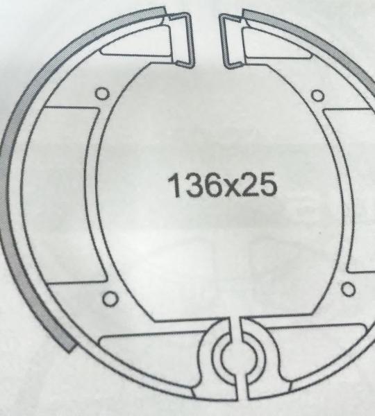 Coppia ganasce per Moto Morini Sport, Turismo. Gilera Giubileo