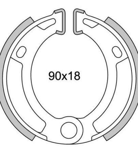 Coppia ganasce  freno posteriore per Garelli Basic 50 (ruota leg