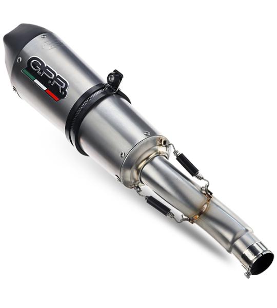 Scarico GPR compatibile con Benelli Bn 302 S 2015-2016 -  Gpe Ann. titanium -  Scarico omologato -  silenziatore con db killer estraibile e raccordo specifico