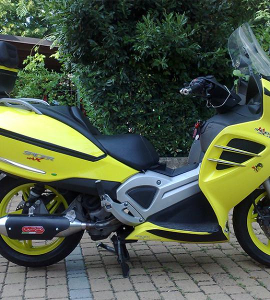 Scarico GPR compatibile con Malaguti Spidermax 500 GT 2004-2011 - Power Bomb