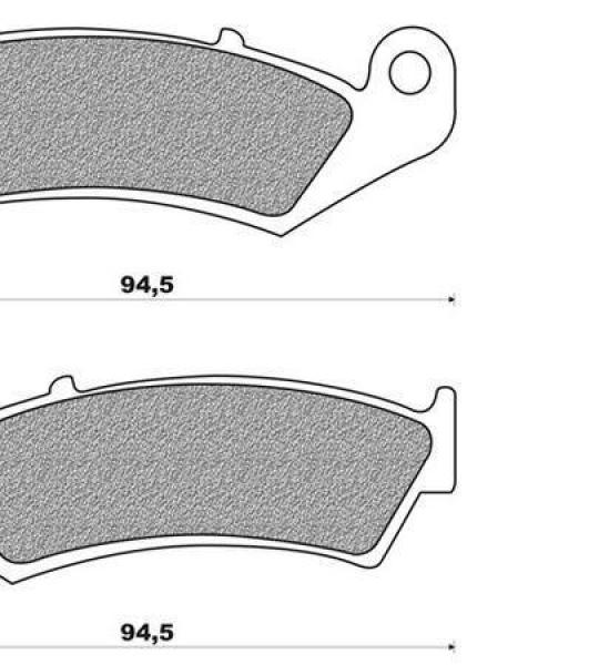 Coppia pasticche posteriore per Kawasaki ZXR 750 R STINGER/NINJA '91/9