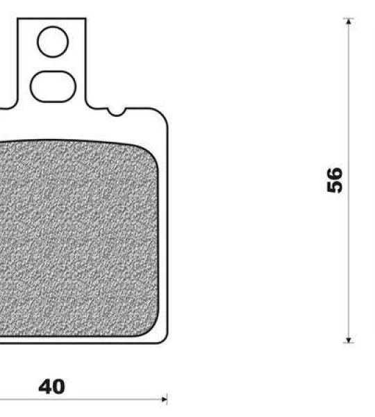 Coppia pasticche posteriore per Gilera RC 600 Nordwest dal '90