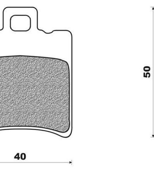 Coppia pasticche anteriore per Benelli 491 50 GT-SPORT RACING, K2 50