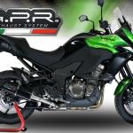 Scarico GPR compatibile con Kawasaki Versys 1000 I.E. 2017-2018 - Furore Evo4 Nero