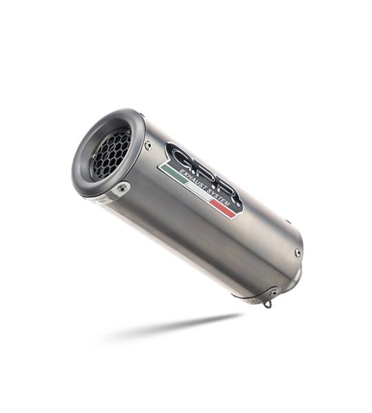 Scarico GPR compatibile con Kawasaki Versys 650 2006-2014 -  M3 Titanium Natural -  Terminale di scarico omologato -  fornito con db killer estraibile -  catalizzatore e raccordo specifico